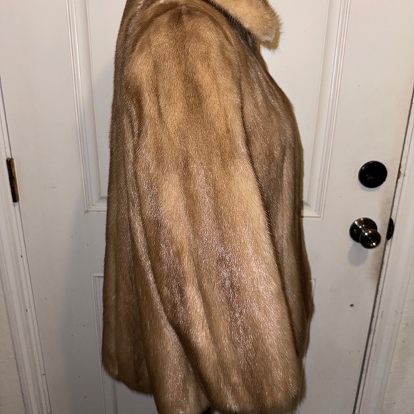 L.S. Ayres & Co Of Indiana Vintage Blonde Tan Mink Coat M/L - Picture 5 of 10